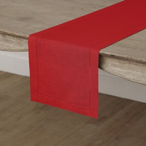 Solino Home Linen Classic Hemstitch Table Runner - 1 of 4