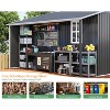 AMERLIFE Outdoor Storage Shed with Sliding Doors Two 4-Pane Windows - 3 of 4