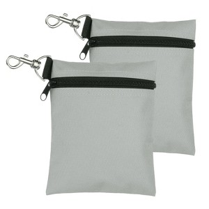 Unique Bargains Oxford Cloth Zipper Professional Golf Tee Pouches 5.5" x 6.7" 2 Pcs - 1 of 4