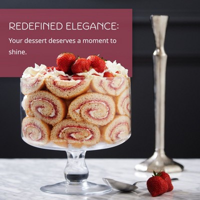 Large Glass Footed Trifle Bowl - Thumbnail 4