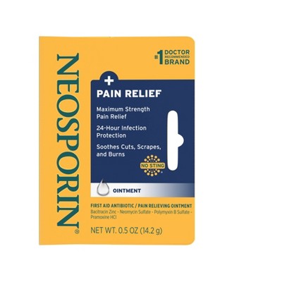 Neosporin 24 Hour Infection Protection Pain Relief Ointment - 0.5oz