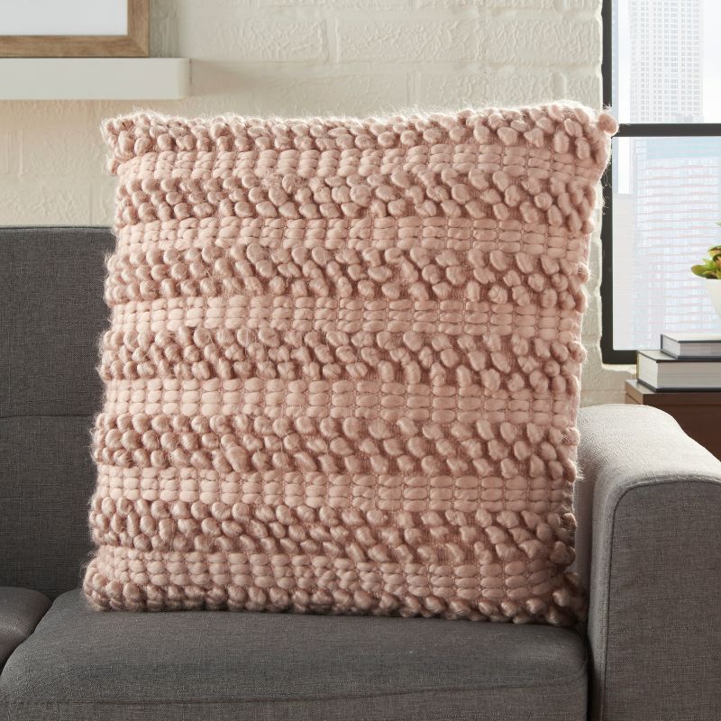 Woven Striped Life Styles Square Throw Pillow - Mina Victory, 4 of 9