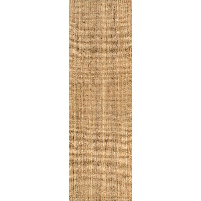 Nuloom Ashli Solid Farmhouse Jute Indoor Area Rug