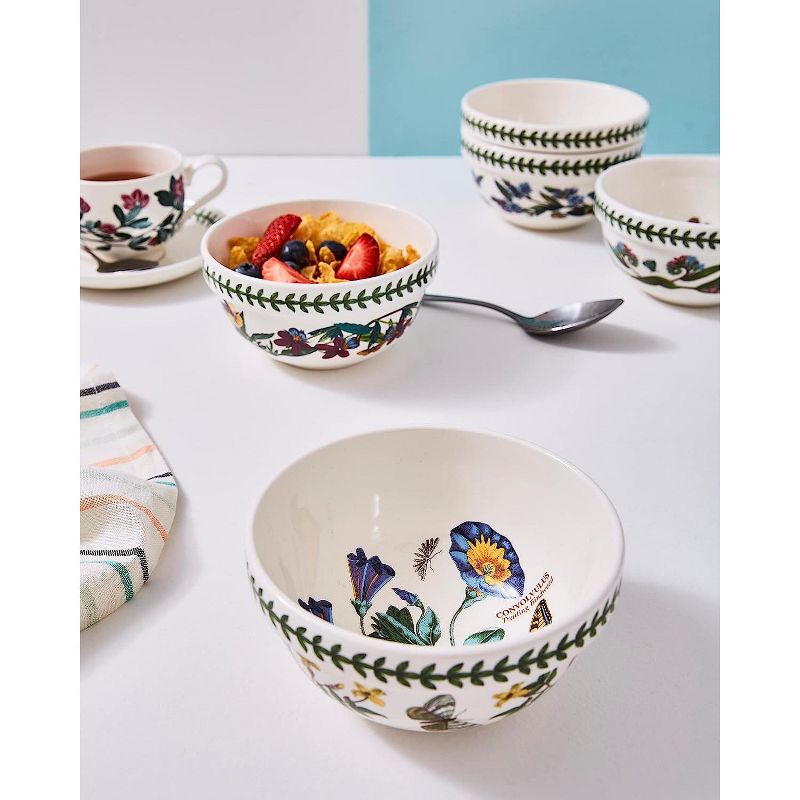 Portmeirion Botanic Garden Stacking Bowls, Set of 6, Made in England - Assorted Floral Motifs,5.5 Inch, 2 of 11