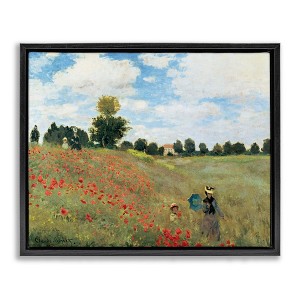 Stupell Industries Coquelicots Poppy Field Floating Frame Canvas Art - 1 of 4
