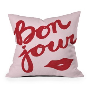 Deny Designs Athenesatelier Bonjour Ii Square Indoor Throw Pillow - 1 of 4