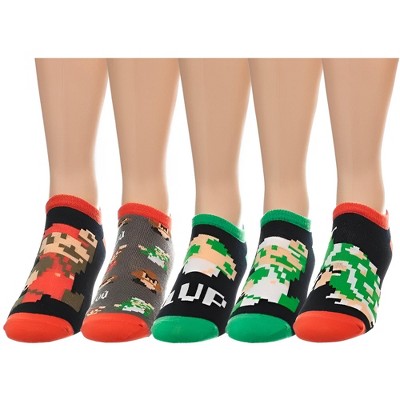 Bioworld Super Mario Bros. Ankle Socks: 5 Pack