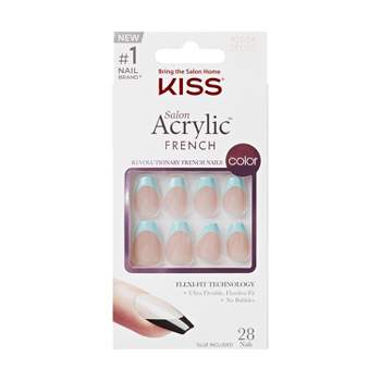 Kiss Products Gel Fantasy Allure Fake Nails - Band Of Color - 31ct : Target