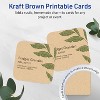 Avery 2-1/2" x 2-1/2" Rounded Corner Cards, Kraft Brown, 90ct - 2 of 4
