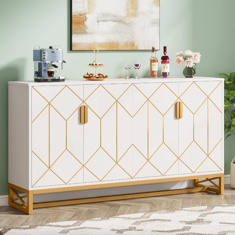 Tribesigns 59" Kitchen Sideboard Buffet Cabinet, 2 of 7