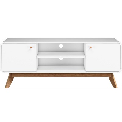 Ren Home Leva Scandinavian-Style TV Stand with Shelves