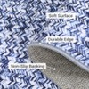 Modern Washable Area Rug, Soft Non-Slip Carpet for Living Room & Bedroom, Large Farmhouse Throw Rug, Non-Shedding, Stain Resistant (Multi) - 4 of 4
