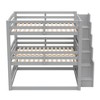 Polibi Modular Full Size Triple Bunk Bed with Storage Stairs - 4 of 4