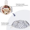 Narwey Barrel Drawstring Checkered Makeup Bag Large Cosmetic Bag - 3 of 3