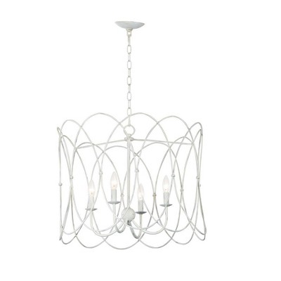 Maxim Lighting Trellis 4 - Light Chandelier In Weathered White : Target