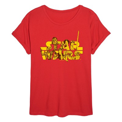 Women's - Star Wars - Logo Rebels Oversized Graphic T-Shirt