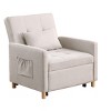 Okak Modern Convertible Sleeper Sofa Accent Chair with Pull-Out Bed,Upholstered Lounge Chair for Living Room,Bedroom,Office - 4 of 4