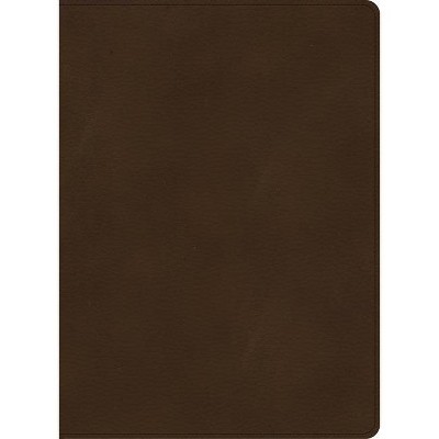 CSB Single-Column Wide-Margin Bible, Brown Leathertouch - by  Holman Bible Staff (Leather Bound)