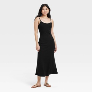 Vestido midi tipo shift sin mangas - A New Day™ Negro