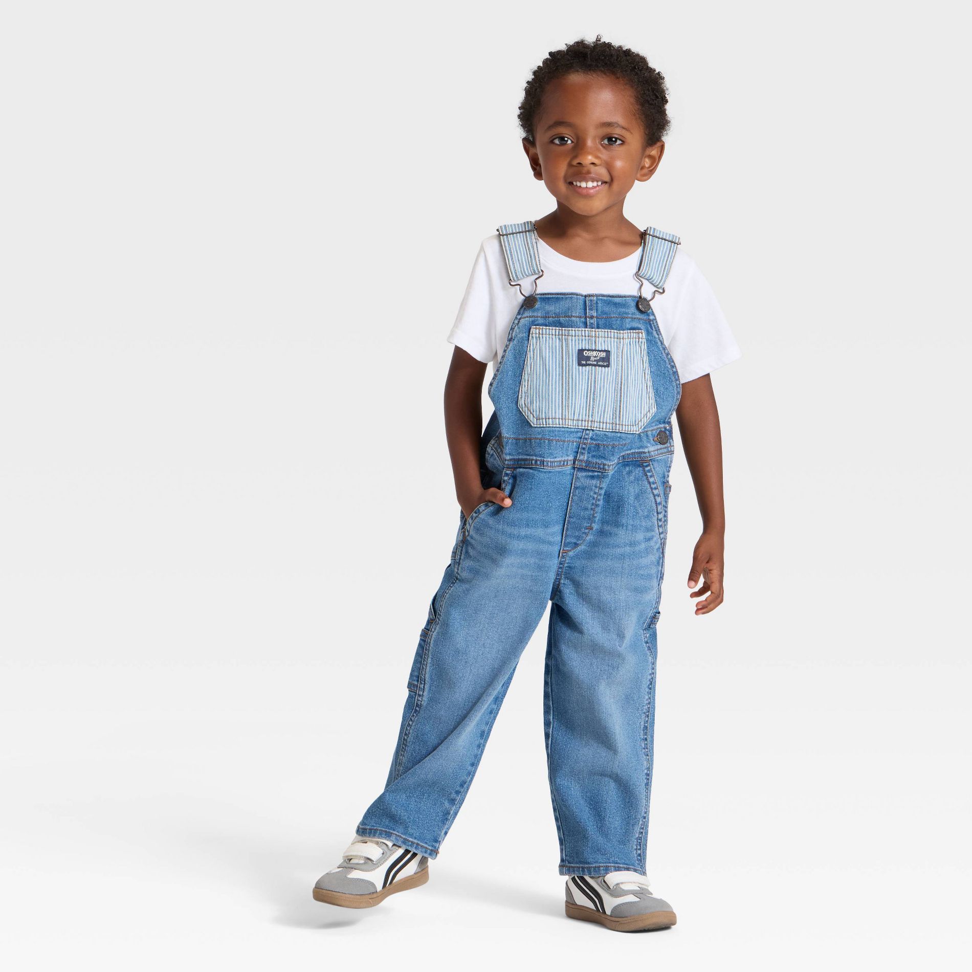 OshKosh B'gosh Toddler Boys' Denim Overalls - Blue 4T