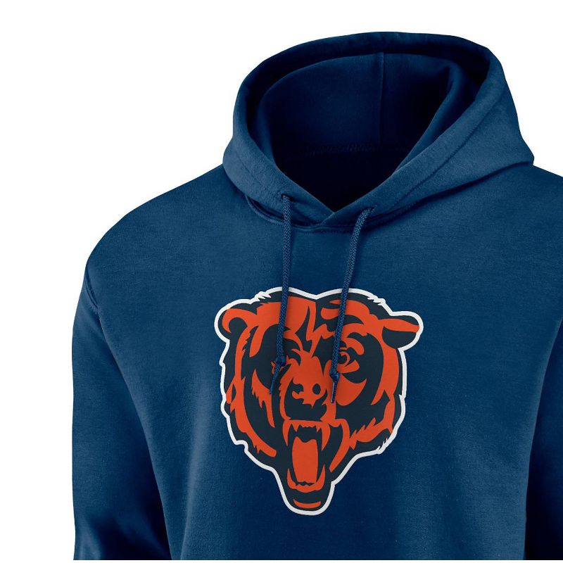 NFL Chicago Bears Long Sleeve Core Big &#38; Tall Fleece Hooded Sweatshirt, 3 of 4