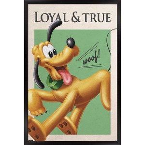 Trends International Disney Pluto: Good Old Days - Loyal & True Framed Wall Poster Prints - 1 of 4