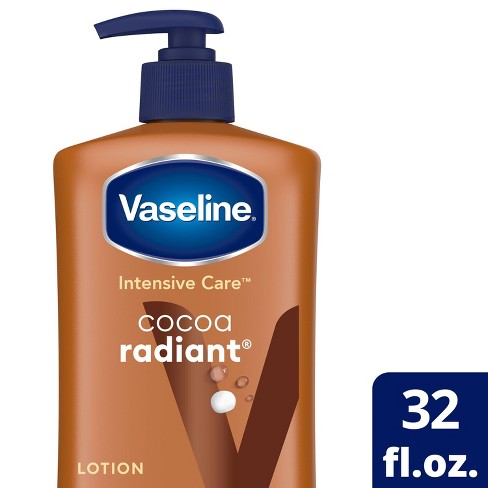 Vaseline Intensive Care Body Lotion for Dry Skin Cocoa Radiant Lotion Made  with Ultra-Hydrating Lipids and Pure Cocoa Butter for a Long-Lasting