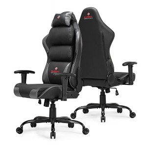 Hector, Gaming Chair,27" D x 27" W x 49.4" H,Black - 1 of 4