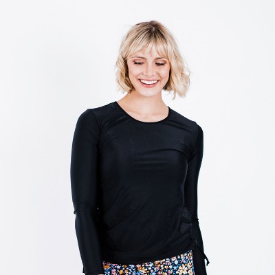 Calypsa Women's Long Sleeve UPF 50+ Nora Swim Top