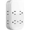 General Electric 4 Grounded Outlets and 4 Polarized Outlets with 2 USB-C and 1 USB-A Surge Tap White Gray - 2 of 4