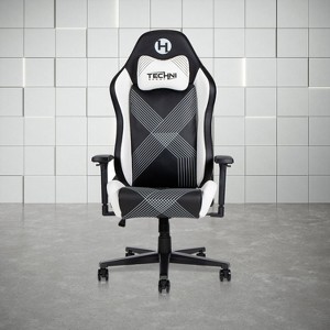 PAGED Adjustable Height Office Chair, Modern Rotatable Gaming Chair with Headrest and Lumbar Pillow, Ergonomic Computer Chair for Gamer - 1 of 4
