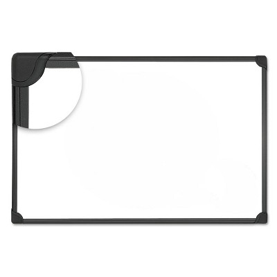 UNIVERSAL Design Series Magnetic Steel Dry Erase Board 48 x 36 White Black Frame 43026