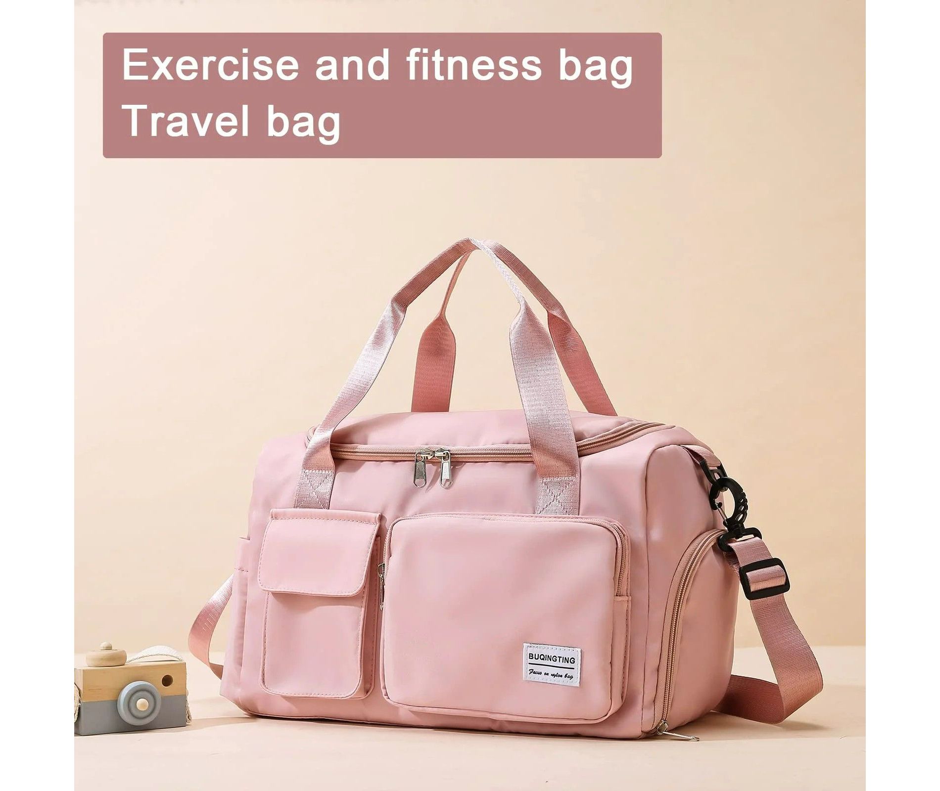 Luupatchy Carry On Weekender Backpack With Shoe Compartment, For Travel, Gym，Fishing, Travel Duffle Bag For Women, Men