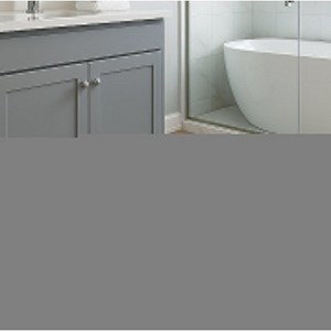 Home Mart Goods Charcoal Grey White Stripe Soft Cozy Plush Chenille Bath Mat Bathroom Rug - 30"x20" - 1 of 4