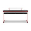 Signature Design by Ashley Lynxtyn 63" Home Office Desk with Headset Hanger and Raised Monitor Stand, Red - 4 of 4