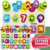QUOKKA Wooden Puzzle Set with Rack for Toddlers 1 2 3 - Learning Alphabet, Numbers and Animals Toy Puzzles for Toddlers - 8XSET | 6XET - 3 of 4