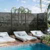 Wooakway 47" x 72" Black Metal Garden Trellis Privacy Screen Indoor Outdoor Room Divider Lattice Panel - 2 of 4