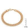 Steeltime Men's stainless steel flat fancy chain link bracelet - 3 of 4