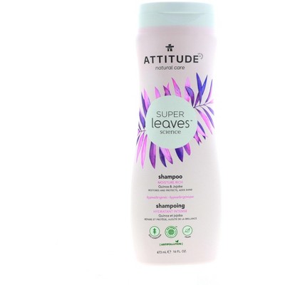 Attitude Super Leaves Moisture Rich Shampoo, Quinoa & Jojoba, 16 oz