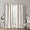 PAGED 42x84 Inch Tonal Printed Faux Silk Total Blackout Curtains,Curtain Panels for Living Room,Bedroom(2 Pcs Window Panels) - 3 of 4