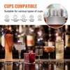 VEVOR Wine Glass Polisher Machine, 8-Brush Glass Polishing Machine, 660 Cups/Hour Electric Commercial Glass Polisher for Champagne Glasses, Silver - 4 of 4