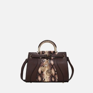 MKF Collection Cassia Snake embossed Vegan Leather Women’s Satchel Bag by Mia K - 1 of 4