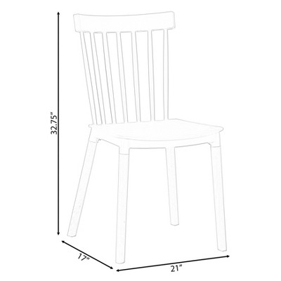 White Plastic Windsor Arm Chair with Beech Wood Legs