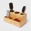 Brightroom 12 x 7 x 6 Bamboo Hair Tools Organizer with 5pc Magnets | Target