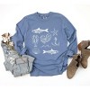 Simply Sage Market Women's Fisherman Collage Long Sleeve Garment Dyed Tee - 3 of 4