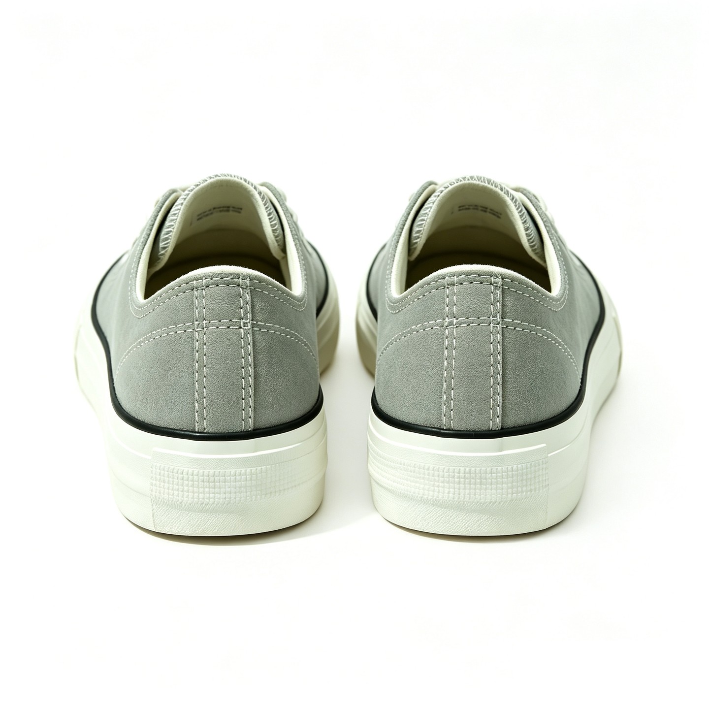 Женские кроссовки Bangka Canvas Sneakers Lace Up Classic Fashion Shoes, Grey, цвет: Серый — фото 5