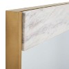 Kandi Faux Marble Mirror - 24" x 36" - CMI1006 - White/Brass - Safavieh - 3 of 4