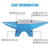 Single Horn Anvil, Cast Iron Anvil Blacksmith Withstands Heavy Blows, Jewelers Metalsmith Tools and Equipment,blue 110 lbs (50kg) - 4 of 4