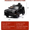 Coucheta Licensed Dodge Challenger Kids Electric Car, 12V Battery Powered Ride On Car with Parent Remote Control, LED Headlights & Music - 2 of 4