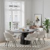 Lirago dinning table round 67"L*33.5"W*30"H- black - 2 of 4